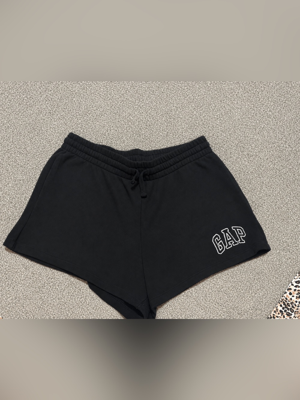 GAP Black Logo Jogger Shorts